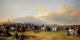 Richard Ansdell, The Caledonian Coursing Meeting near the Castle of Ardrossan, the Isle of Arran in the Distance