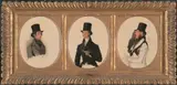 Richard Ansdell, Studies for the Portraits of Lord Eglinton, Lord Douglas and Lord Stradbroke in `The Waterloo Cup Coursing Meeting' (in the Walker Art Gallery), 1840