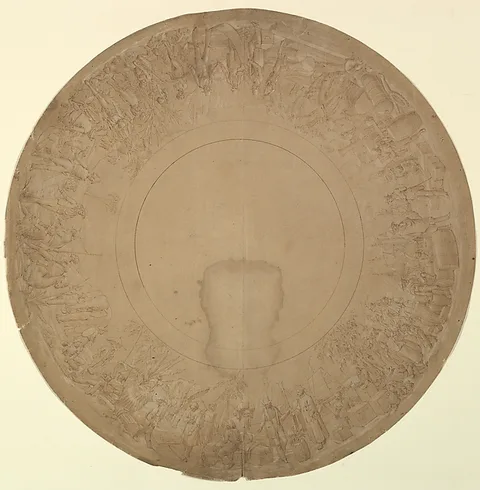 William Mulready, Design for a Plate Border Representing Foreign Trade