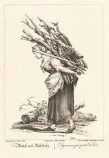 Johann Christian Brand, Mädel mit Waldholz (Peasant Girl Carrying Wood)