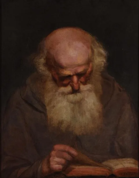 Aleksander Kotsis, portrait of a Monk