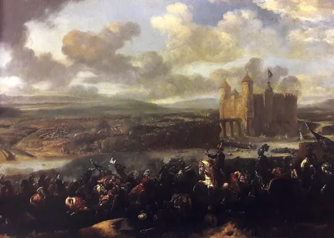 Jan van Huchtenburgh, Battle of Khotyn in 1673.