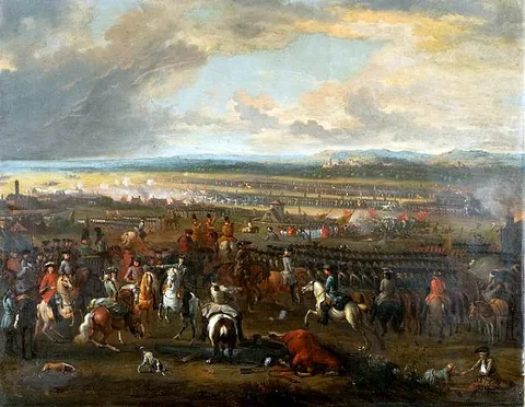 Jan van Huchtenburgh, Battle of Chiari.