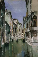 Robert Frederick Blum, Canal in Venice, San Trovaso Quarter