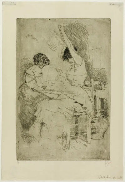 Robert Frederick Blum, Bead Stringers, Venice