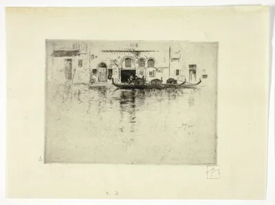 Robert Frederick Blum, Gondolas and Venetian Palace