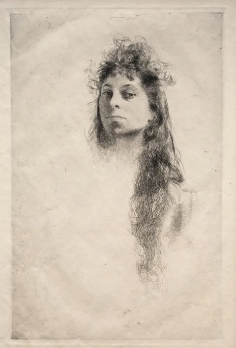 Robert Frederick Blum, Head of a Girl