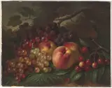 George Henry Hall, Peaches, Grapes and Cherries