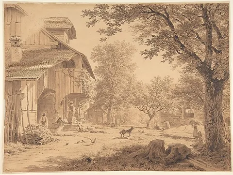 Robert Zünd, Swiss Farm ('Hirtenhof')