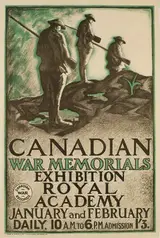Edward McKnight Kauffer, Canadian War Memorials Exhibition, Royal Academy, Poster