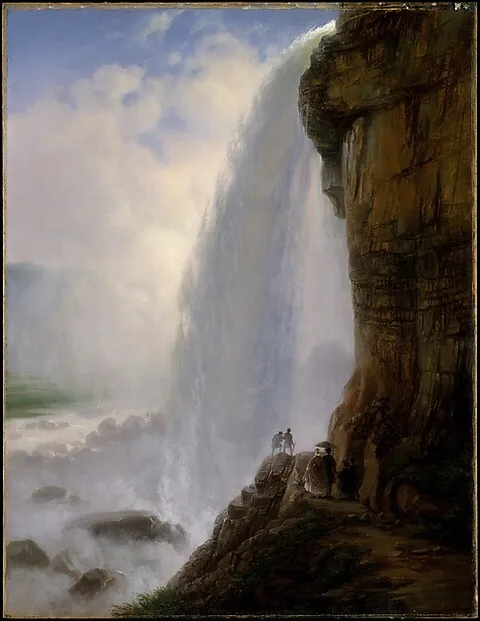 Ferdinand Richardt, Underneath Niagara Falls