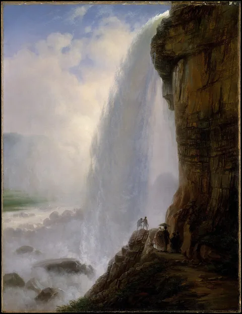 Ferdinand Richardt, Underneath Niagara Falls