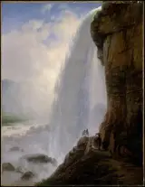 Ferdinand Richardt, Underneath Niagara Falls