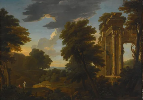 George Lambert, Landscape with Ruins