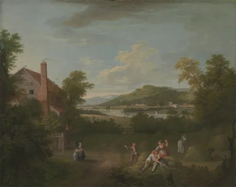 George Lambert, Landscape with Farmworker