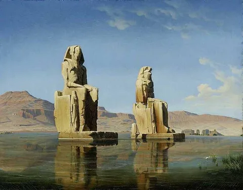 Hubert Sattler, Colossi of Memnon in Egypt