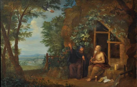 Balthasar Beschey, Saint Paul and Saint Anthony