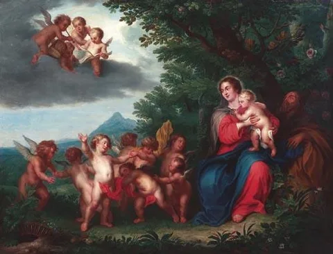 Balthasar Beschey, The Rest on The Flight into Egypt