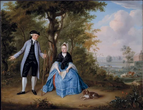 Balthasar Beschey, Pieter de Clercq and his wife Agatha Stockelaar