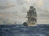 Michael Zeno Diemer, A frigate off the coast near Rio de Janeiro, Brazil