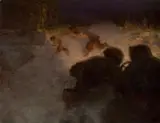 Beneš Knüpfer, Fauns Fleeing before an Automobile