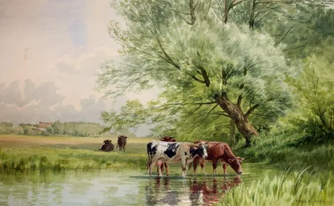 Thomas Bigelow Craig, Cattle in the Stream