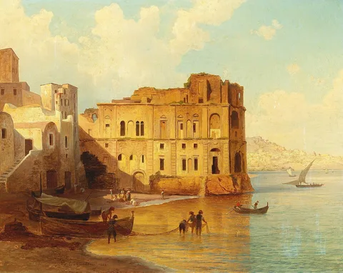 Carl Jungheim, Palazzo Donn'Anna, Posillipo, Naples