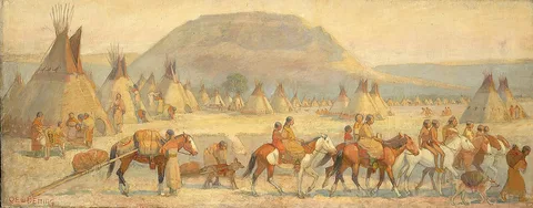 Edwin Willard Deming, Blackfoot Camp Scene