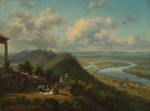 Victor de Grailly, The Oxbow Seen from Mount Holyoke