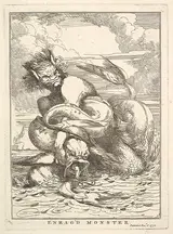 John Hamilton Mortimer, Enrag'd Monster, from "Fifteen Etchings Dedicated to Sir Joshua Reynolds"