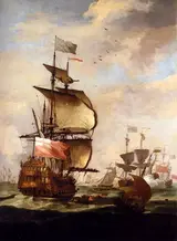 Adriaen van Diest, The English Fleet at sea.