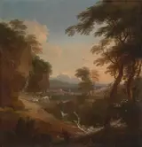 Adriaen van Diest, Landscape with Distant Mountain