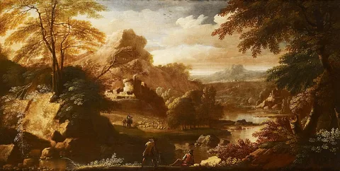 Adriaen van Diest, Landscape with Figures