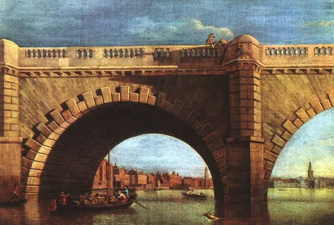 Samuel Scott, An Arch of Old Westminster Bridge