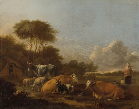 Albert Klomp, Landscape with Cattle (SK-C-162)