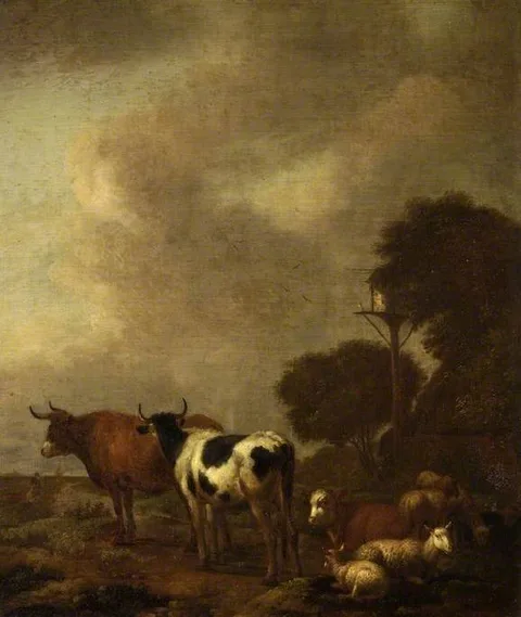 Albert Klomp, Cattle in a landscape