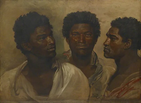 James Ward, Three Views of the Head of a Native (probably a Sakalava), Madagascar