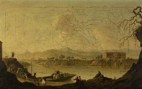 Pietro Fabris, Ferry over the Volturno, near Caiazzo