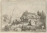 Allart van Everdingen, The Ruined Cottage, Surrounded by Water