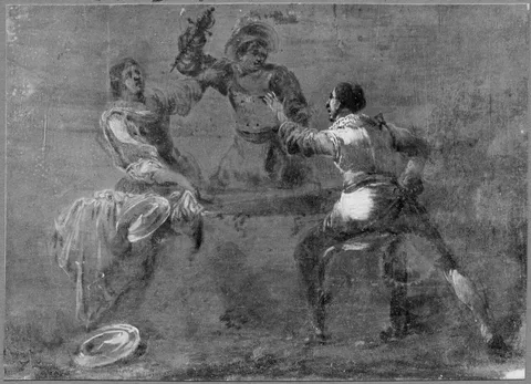 Leonard Bramer, Soldiers Arguing