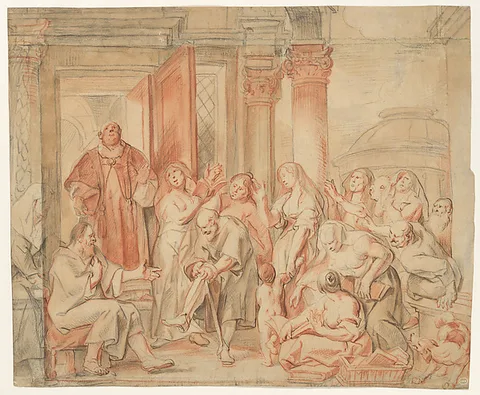 Jacob Jordaens, Saint Philip Healing the Cripple in Samaria