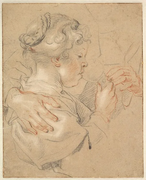Jacob Jordaens, Study of a Young Girl Drinking from a Glass