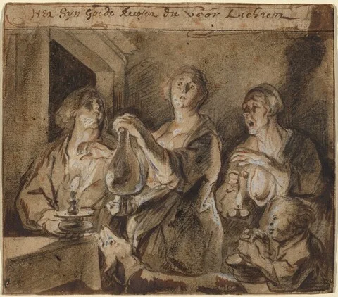 Jacob Jordaens, "It is good candles which light the way"