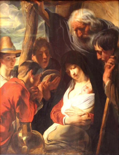 Jacob Jordaens, The adoration of the shepherds (Luke 2:8-20)