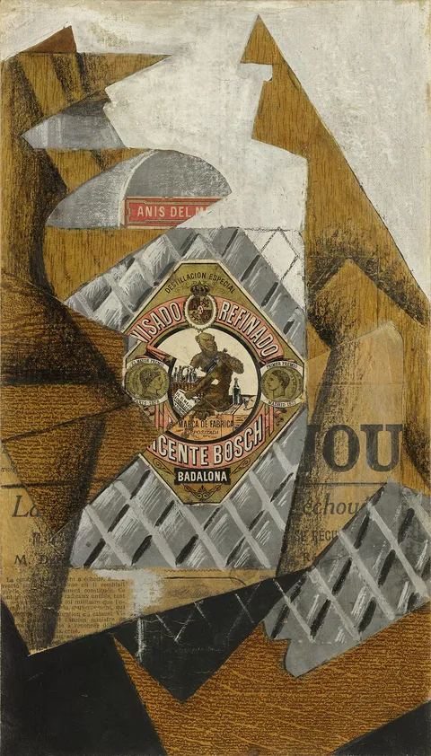 Juan Gris, The Bottle of Anís del Mono