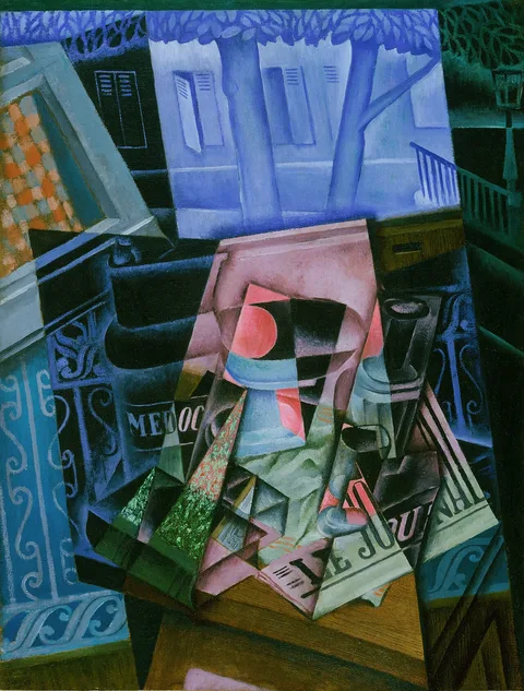 Juan Gris, Still Life before an Open Window, Place Ravignan