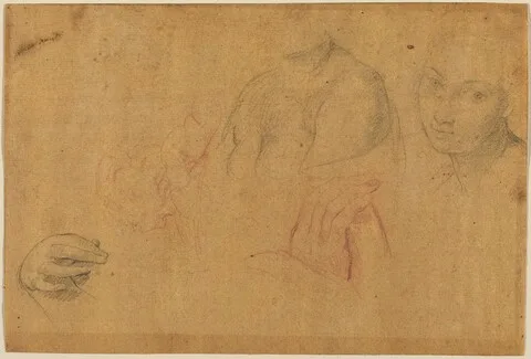 Pompeo Batoni, Sketches of Heads and Hands