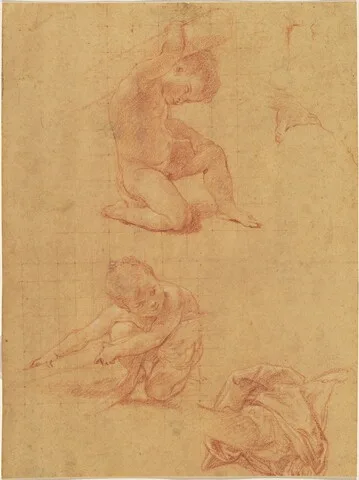 Pompeo Batoni, Two Nude Children Lifting a Cudgel
