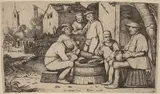 Esaias van de Velde, Peasants Lunching in Open Air