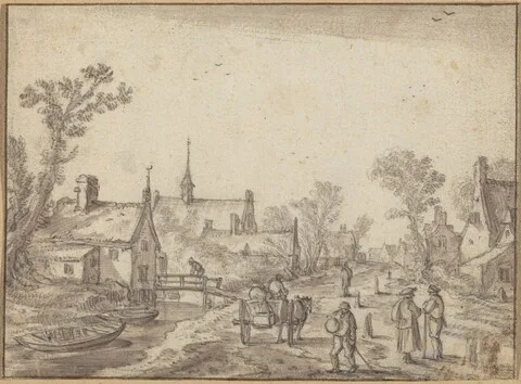 Esaias van de Velde, The Village Street